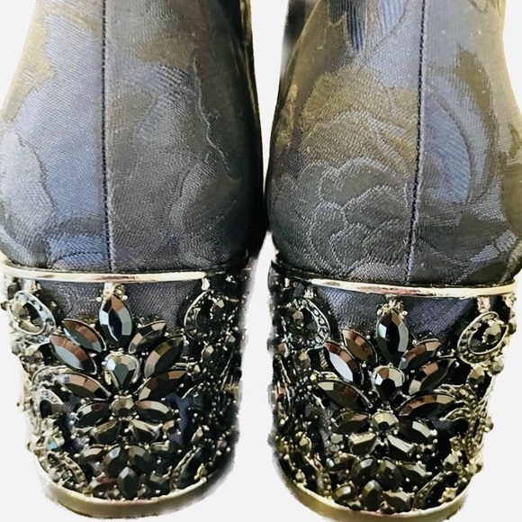 Badgley Mischka Martha Brocade Jeweled Boot - Picture 10 of 17